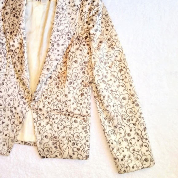 Hugo Buscati Collection Floral Jacquard Blazer 10 - Picture 5 of 8